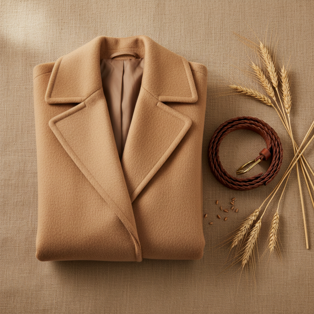Camel Wool Flatlay